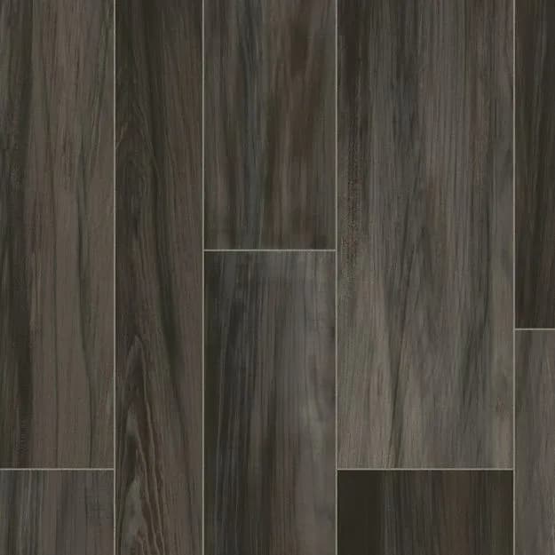 Ridge Plank Vinyl Sheet - Iron