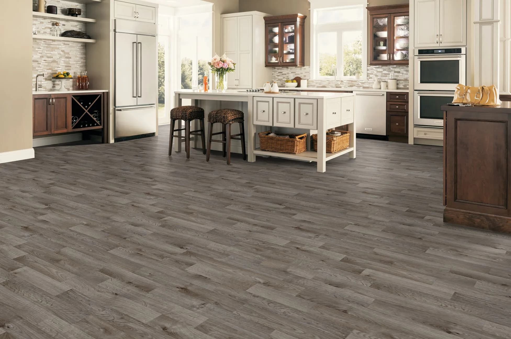Antique Oak Vinyl Sheet - Bittersweet
