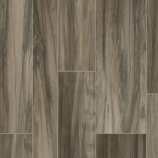 Ridge Plank Vinyl Sheet - Smoke