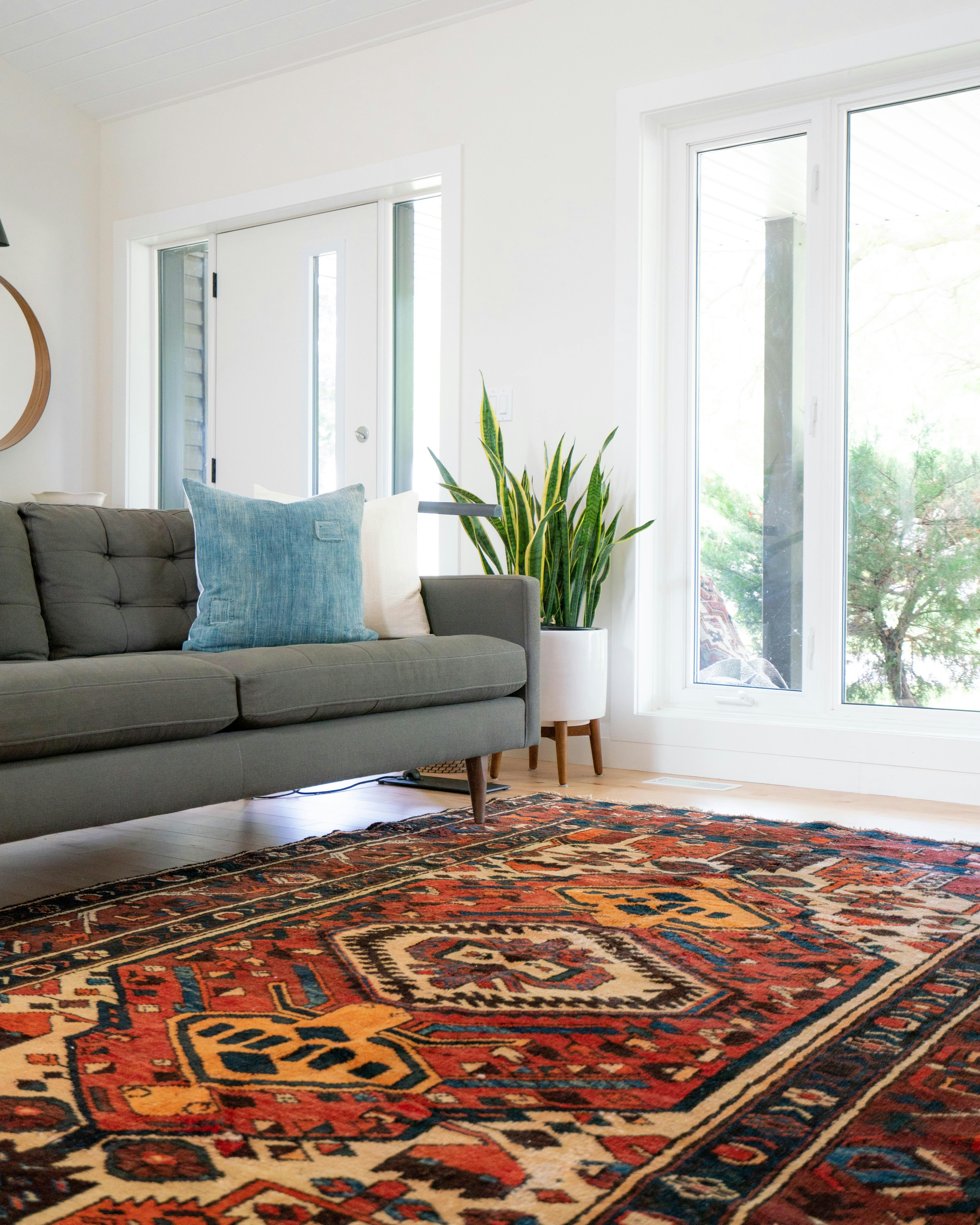 Luxurious carpet installation